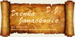 Drenka Janaćković vizit kartica
